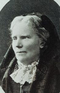 Portrait of Elizabeth Blackwell, the first woman in the United States to earn a medical degree and a pioneer in women's medical education.