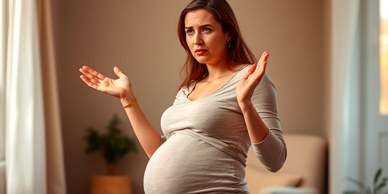 Pregnant woman expressing confusion about safety in vaginal breech birth.