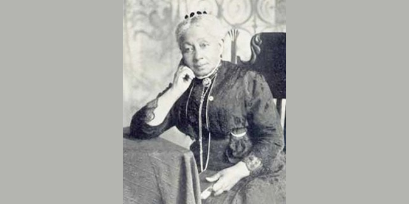 Historical photograph of Rebecca Lee Crumpler, the first Black woman in the U.S. to earn a medical degree, seated in formal attire.